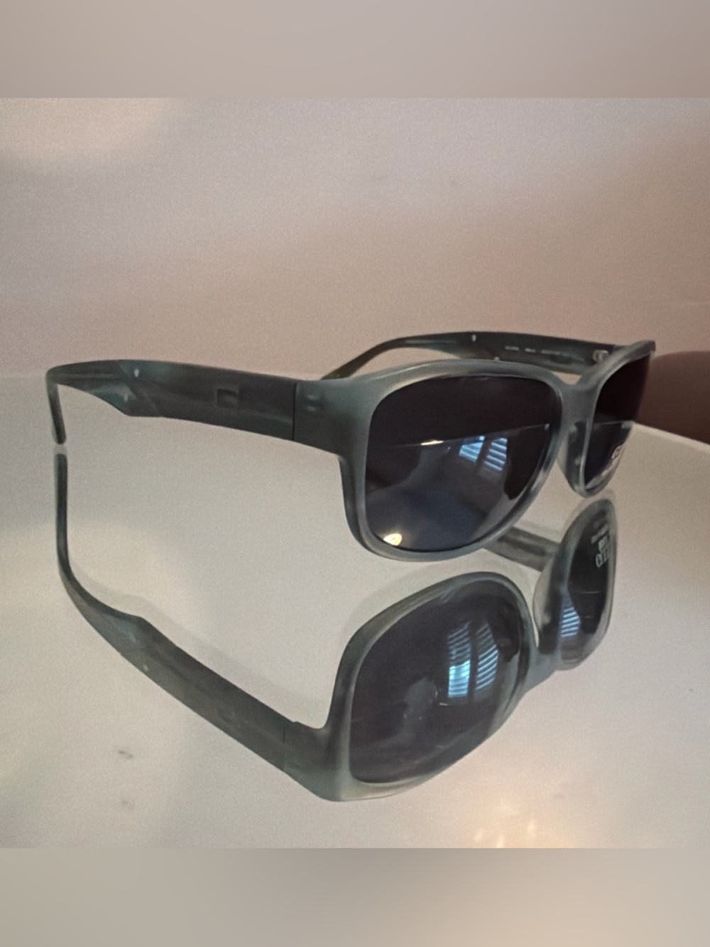 Guess Men's Sunglasses in Translucent Teal Frame with Dark Lenses